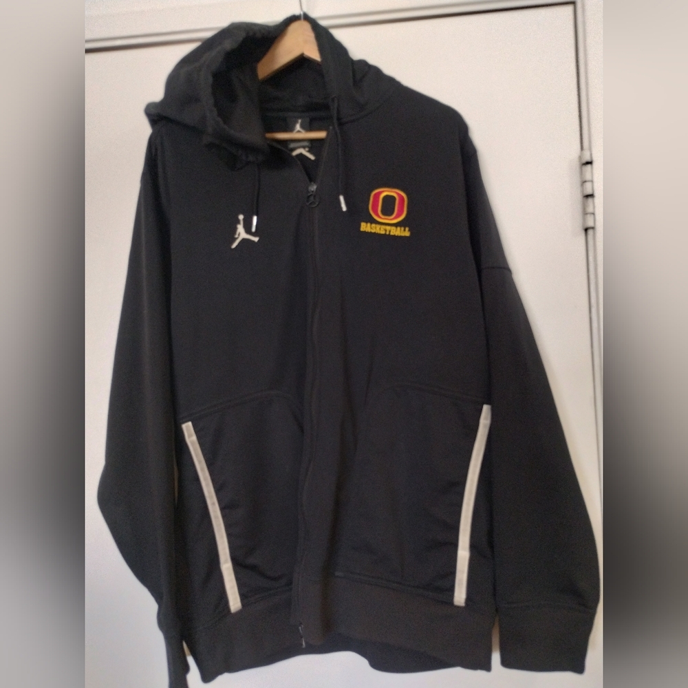 Vintage 90's Nike Air Jordan O Basketball Zipper Hood Jacket Large